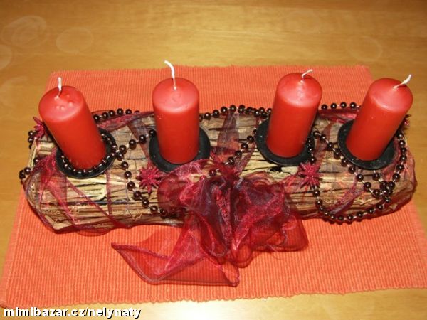 staronový adventní svícen