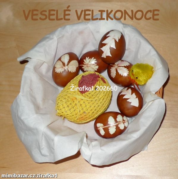 **Velikonoční vajíčka - přírodně barvená i zdobená**