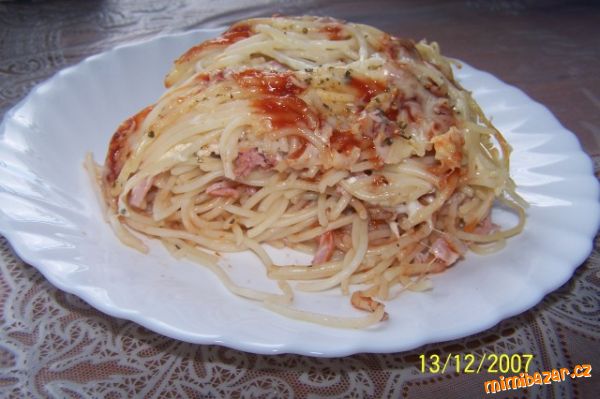 Zapečené špagety