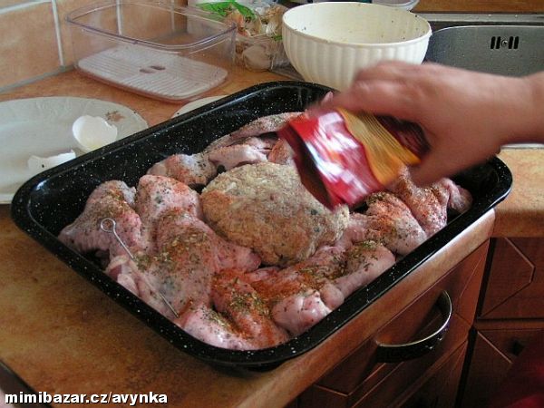 Plněná kuřecí křidélka