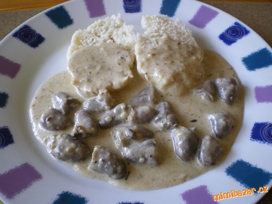 Kuracie srdiečka na smotane
