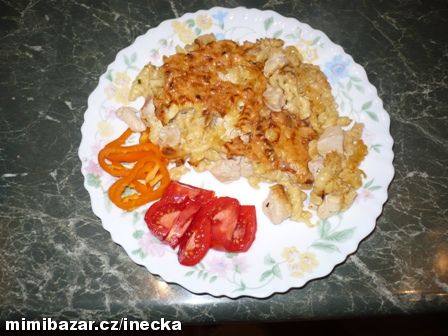 ZAPEČENÉ TĚSTOVINY S KUŘECÍM MASEM OD MAGGI