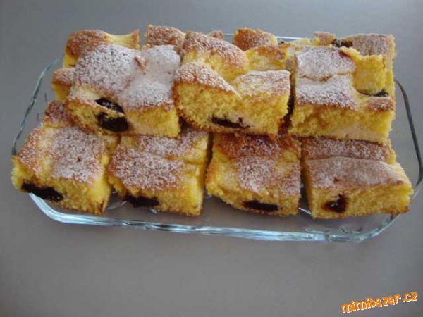 Tvarohová buchta s povidly
