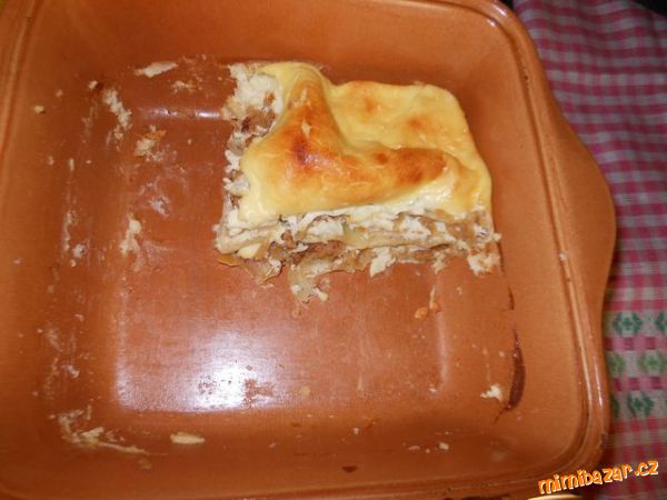 Lasagne s tvarohem a jablky