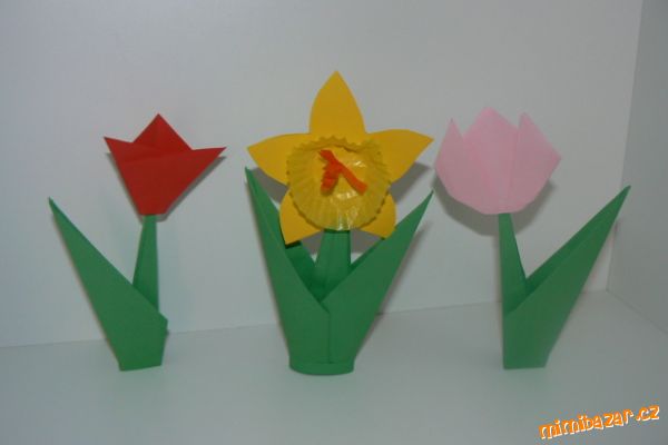 Jednoduché skládané tulipánky