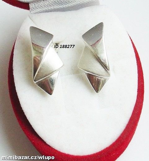 Náušnice stříbrné Lydie-SKLADEM