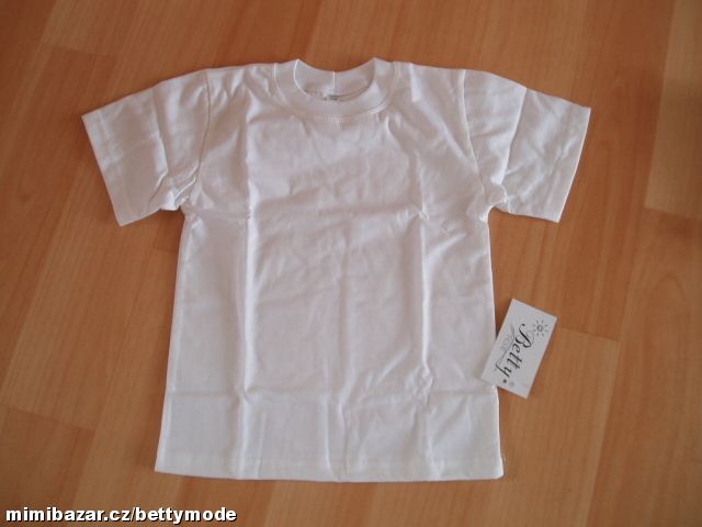 Bílé triko s krátkým rukávem do školy *SKLADEM *