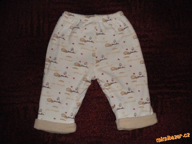 Teploučké zimní kalhoty podšité flízem