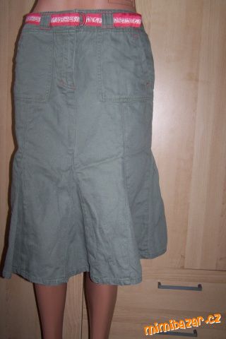 Khaki sukně George s páskem V. 38