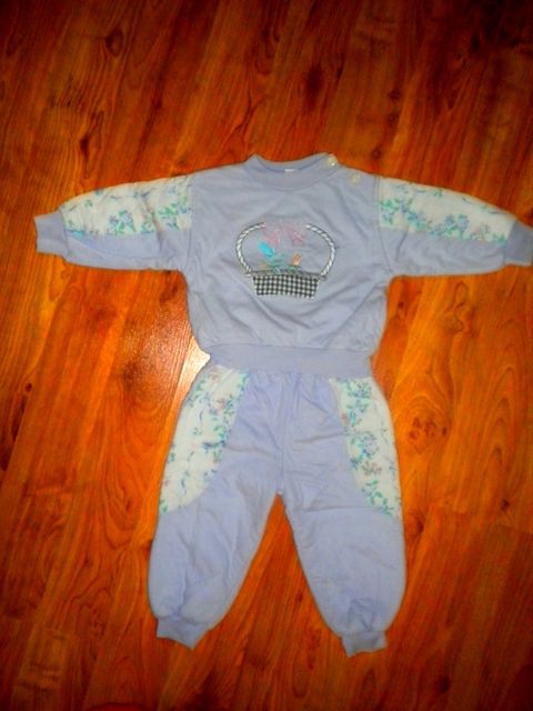 Vyteplený komplet mikči a kalhot-suprr přechodovka