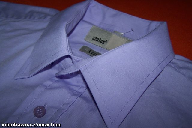 Fialová pánská košile ZANTOS, vel 16, 5", 42