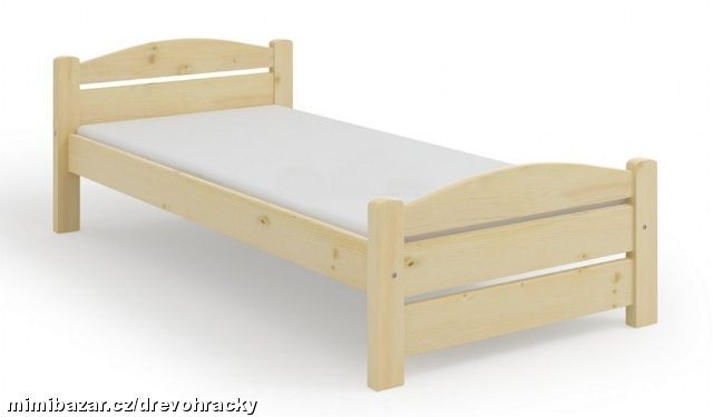 DŘEVĚNÁ JEDNOLŮŽKOVÁ POSTEL 90 KASIA MARŠAL