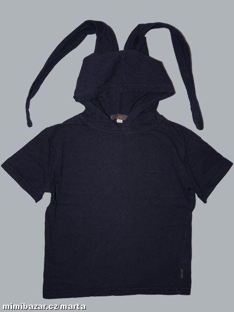 Tričko krátký rukáv s kapuckou a tykadly