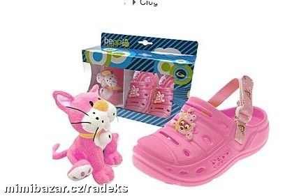 CLOGS BEPPI S VÚNÍ -RUŽOVÉ S DÁRKEM