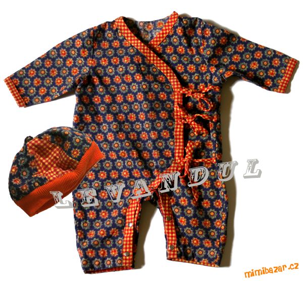 NÁDHERNÝ OVERAL DVOUŘADÝ KOMPLET S ČEPIČKOU, 