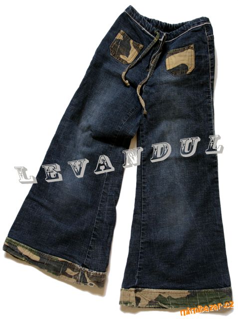JEANS, RIFLE MASKÁČOVÝ LEM, BAVLNA, streč, vel. 8