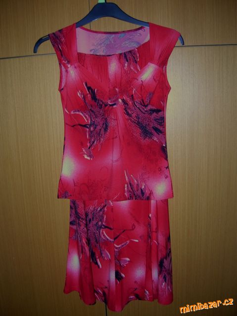 Letní/ společenské šaty - top + sukně