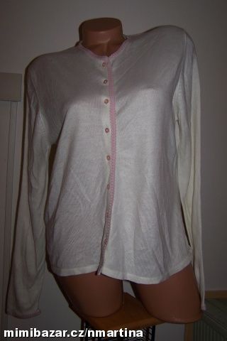 Smetanový propínací svetřík M + S V. 40