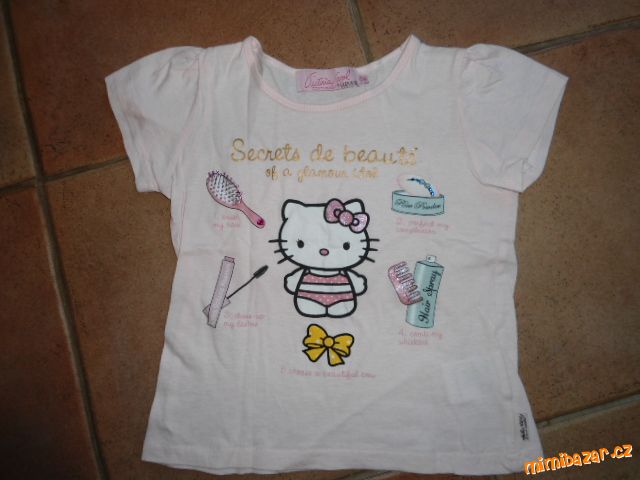 Růžovoučké triko Hello Kitty s kameny