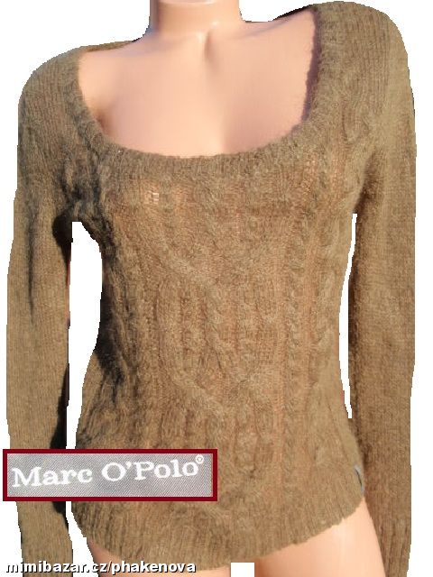 LUXUSNÍ HNĚDÝ SVETR *** MARC O´POLO *** VEL M, 38