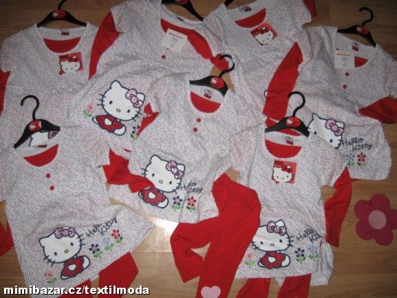 TUNIKA LEGÍNY HELLO KITTY KOUMPLET VÍCE VELIKOSTÍ