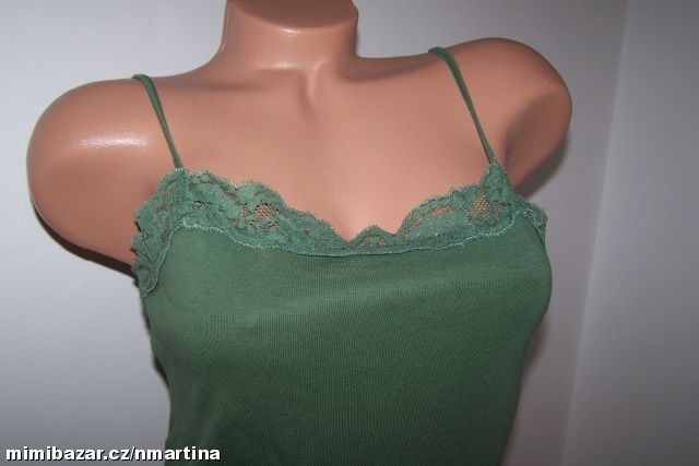 Pružné khaki tílko DEBENHAMS, vel.42-44