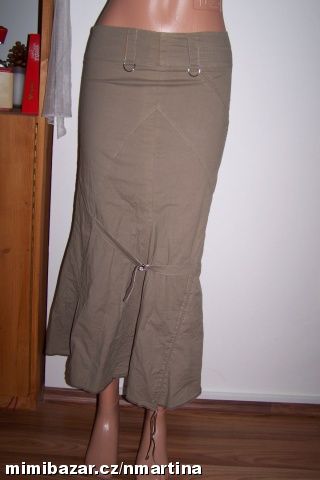 Bouche a bouche khaki sukně V. 38