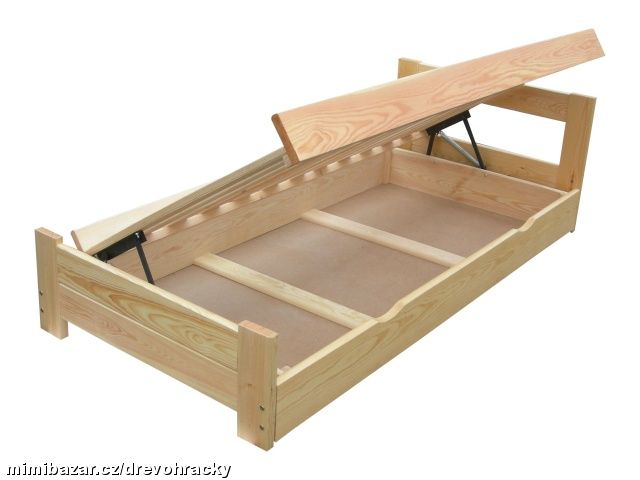 dřevěná postel s úložným prostorem Sensation cha90