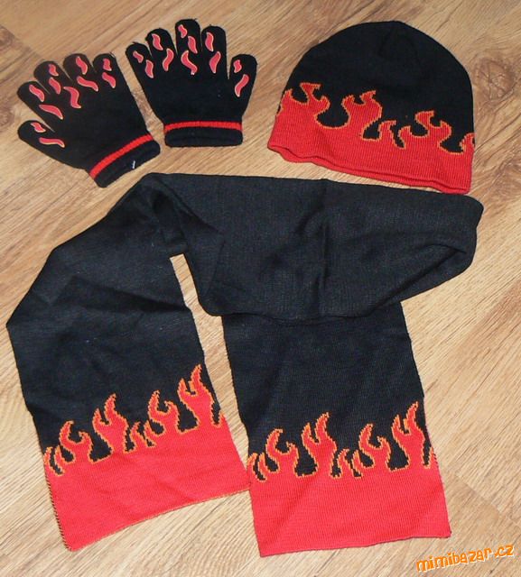 Čepice + šála + rukavice CHEROKEE vel.116/122