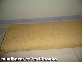 Metráž - krep š. 142 cm žlutá barva