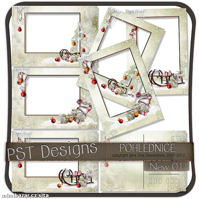 Vánoční pohlednice vzor 15