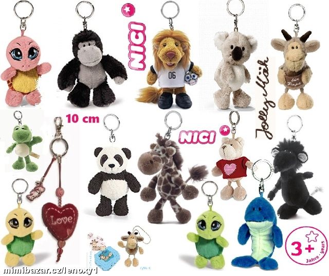 Akce NICI Beanbag Keychain Klíčenky MIX 10 cm, Havířov Mimibazar.cz