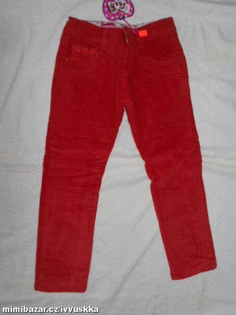 Manšestráky -zateplené flísem