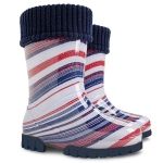 Dětské holinky, gumáčky s vložkou pruh/3/