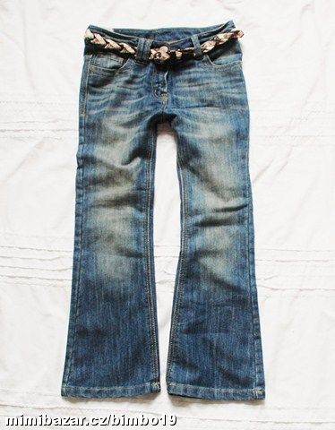 * Bootcut dzinky s paskem.. NEXT na 6 let / 116 *