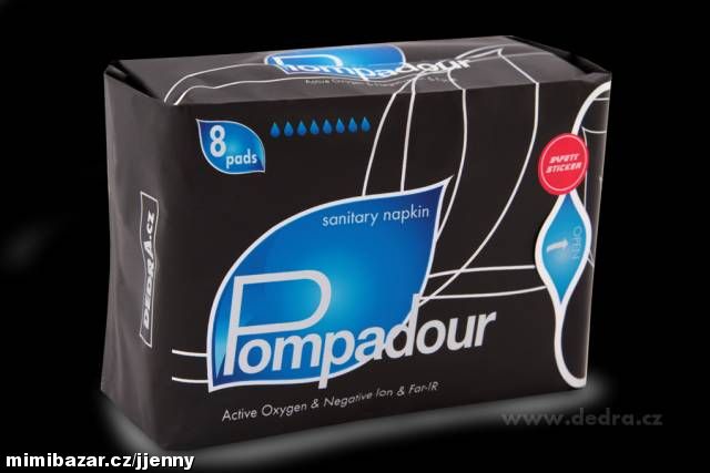 Dámské hygienické vložky POMPADOUR NIGHT s křidélk