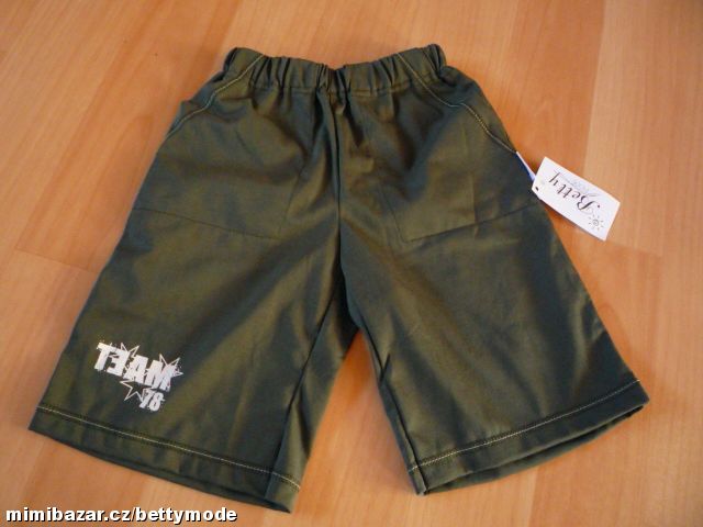 Kraťasy kapsáče s délkou pod kolena - KHAKI