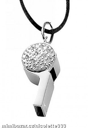 Černý náhrdelník Fancy Sound