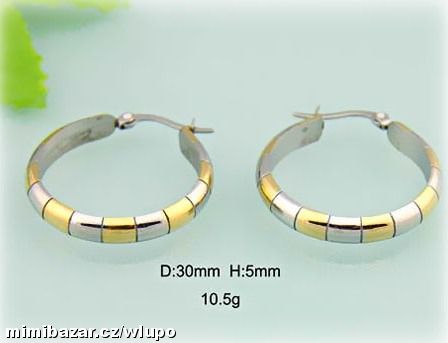 KRÁSNÉ NÁUŠNICE KLEOPATRA I Z CHIR.OCELI-SKLADEM