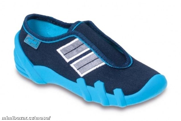 Bačkory, přezuvky, plátěnky BEFADO 269X006 modré