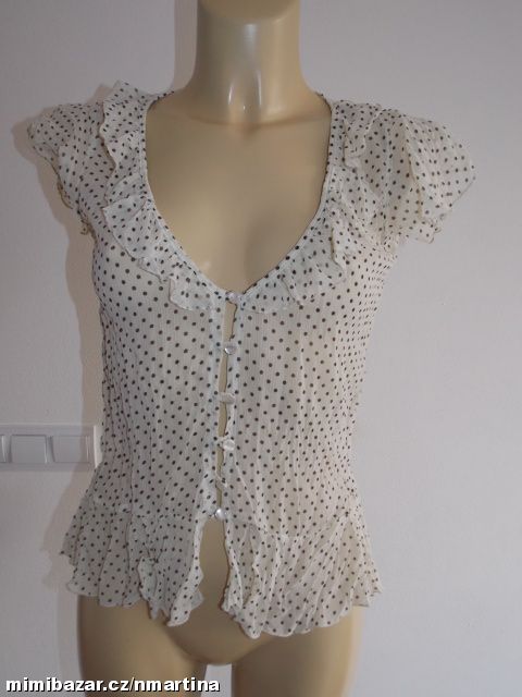 M&Co. poloprůhledný smetanový top V.36