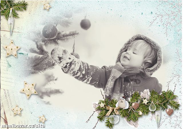 Vánoční pohlednice vzor 6