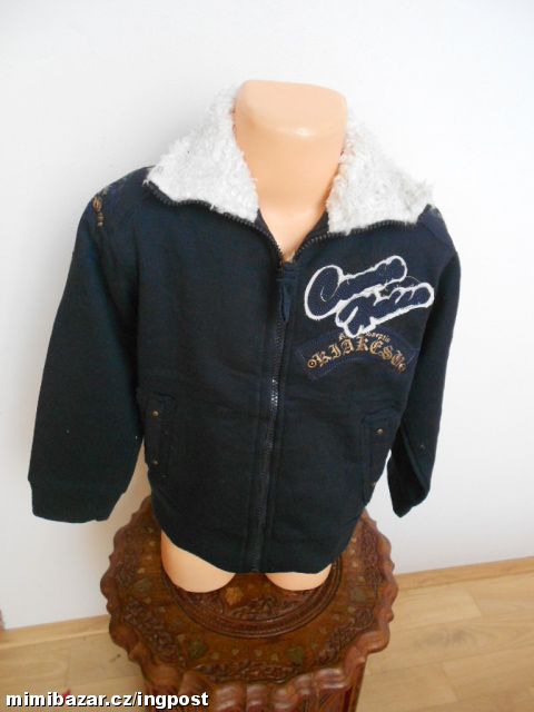 FRAJERSKÁ TEPLÁ MIKINA / BUNDA /K122/