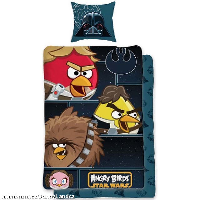 Bavlněné povlečení Angry Birds - Star Wars