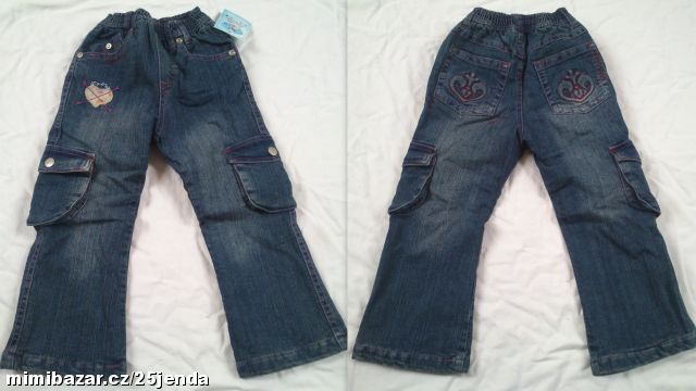 Oteplené džíny - rifle zateplené kalhoty s flízem