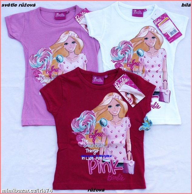 krásná tričenka Disney Barbie