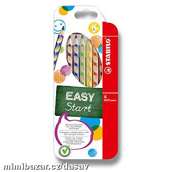 Pastelky Stabilo EASYcolors - 6ks - PRO LEVÁKY !!!