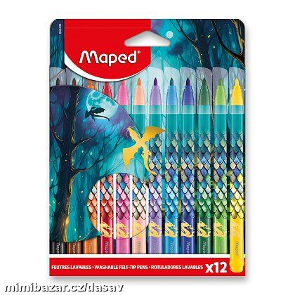 Dětské fixy Maped Dragon - 12 barev