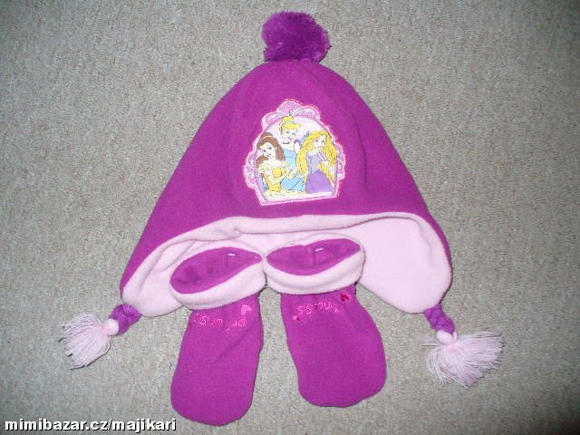 Divčí zimní set Disney Princess vel.104