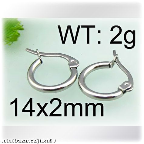 Drobné kroužky z chirurgické oceli SKLADEM